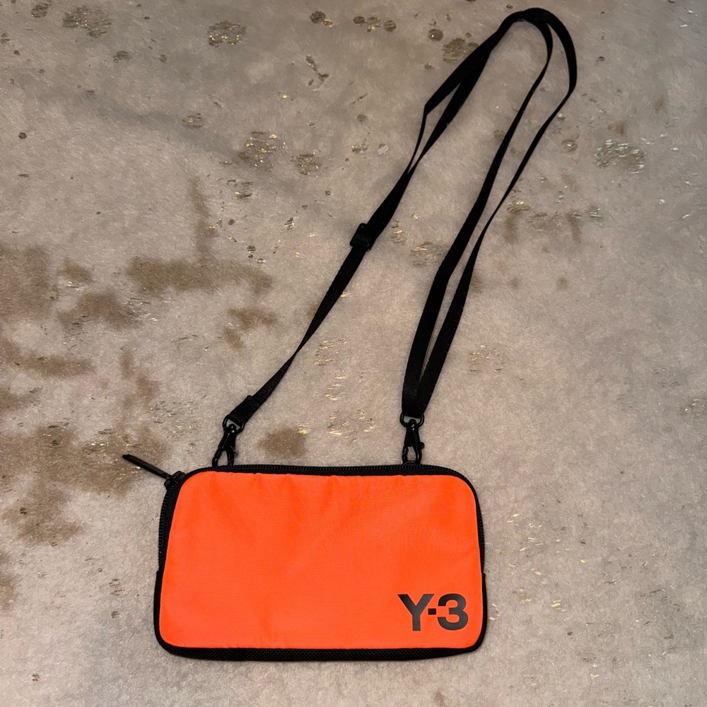 Y-3 Orange Carabiner Pouch